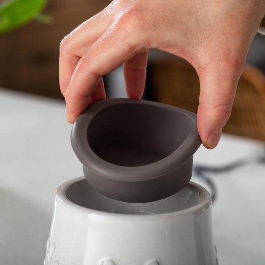 Flip Dish Wax Warmer (Mint Leaf)