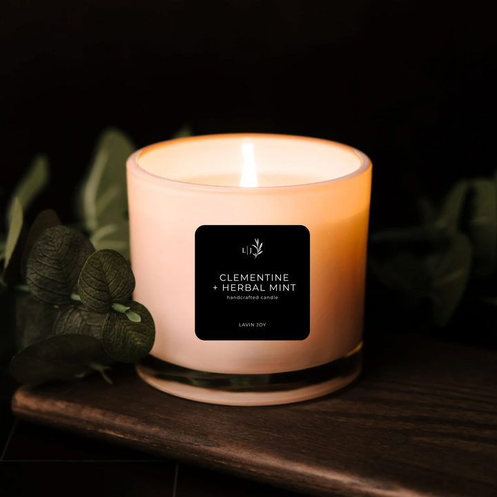 Clementine + Herbal Mint 12oz Candle